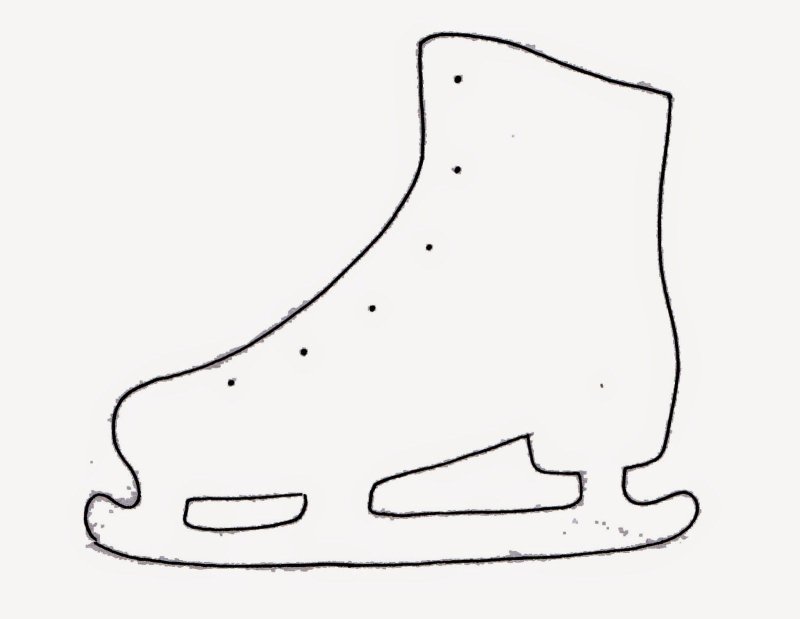 Трафарет коньков