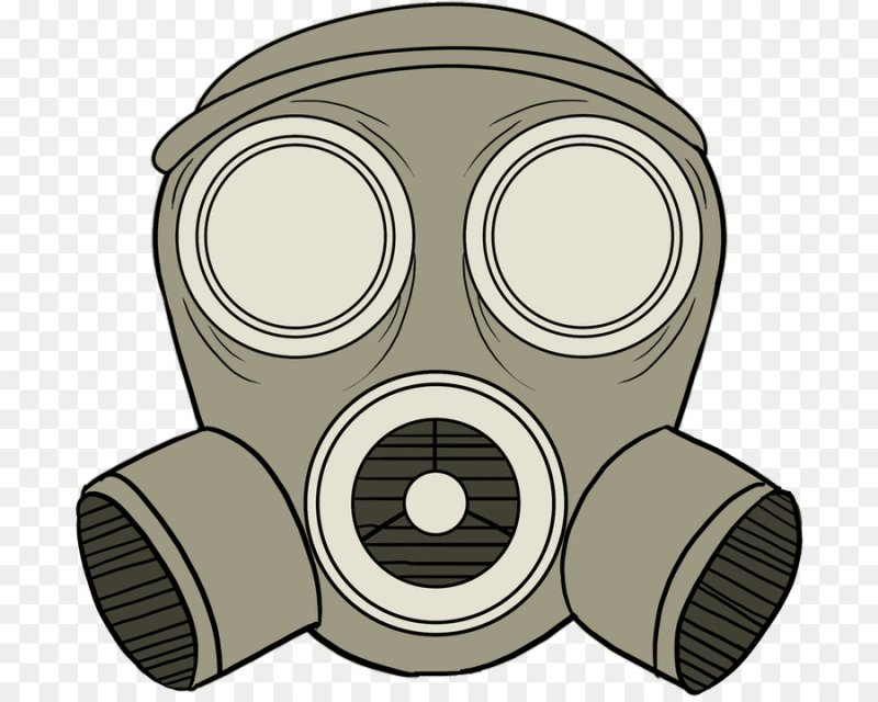 Разукрашенный противогаз