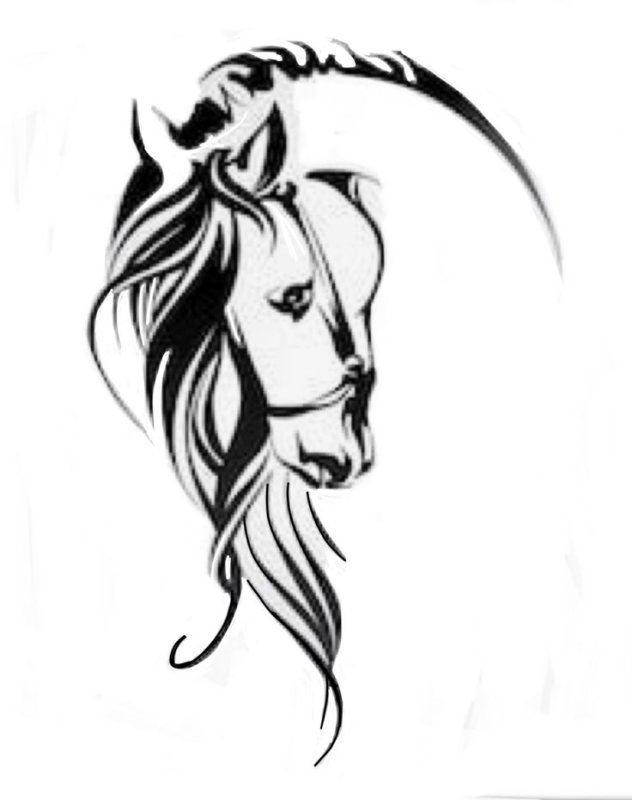 Лошадь эскиз
