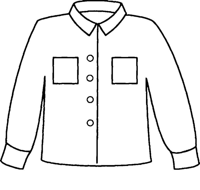 Трафареты одежды для детей