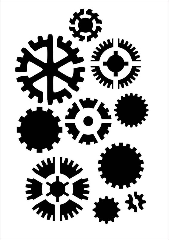 Шестеренки для вырезания