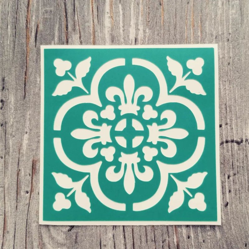 Восточная розетка арт трафарет p 03 22