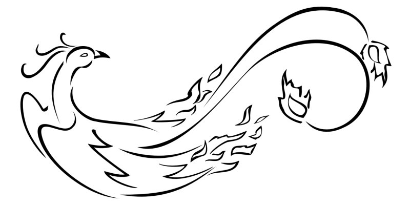 Птица рисунок