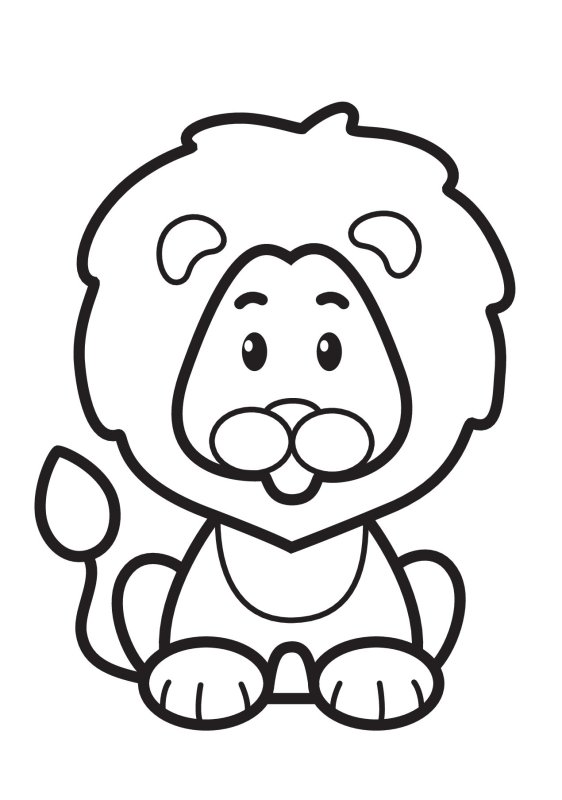 Раскраски животные для детей