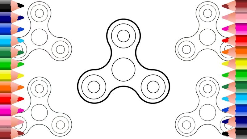 Спиннер трафарет