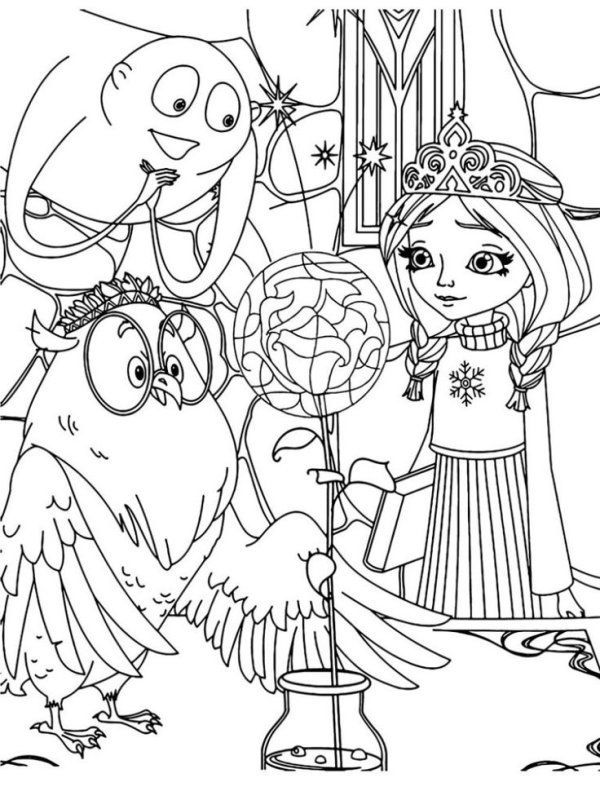 Царевны раскраска для детей