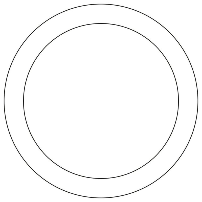 Трафарет круг для торта