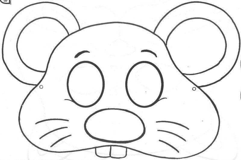 Маска мышки для детей