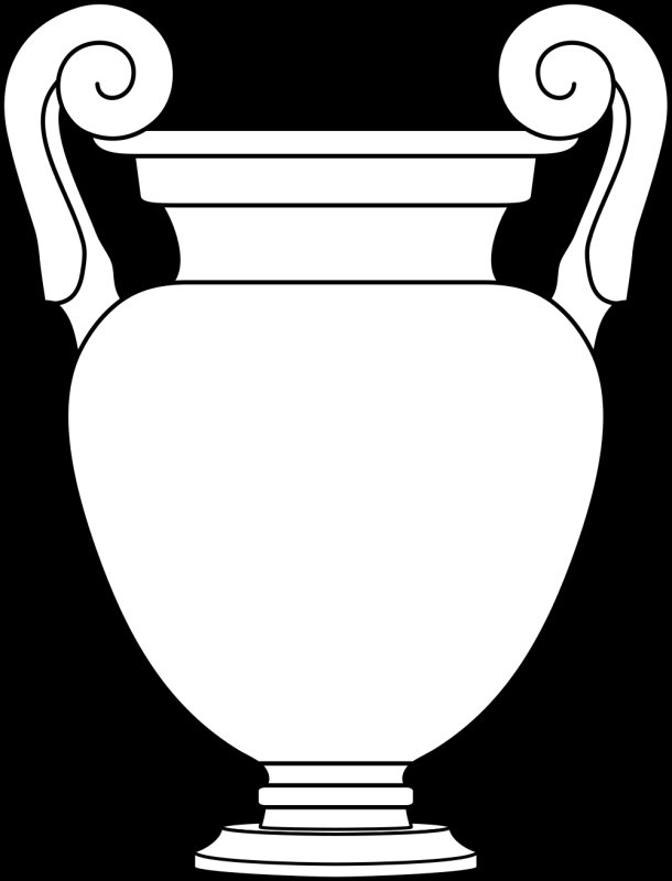 Ваза раскраска для детей