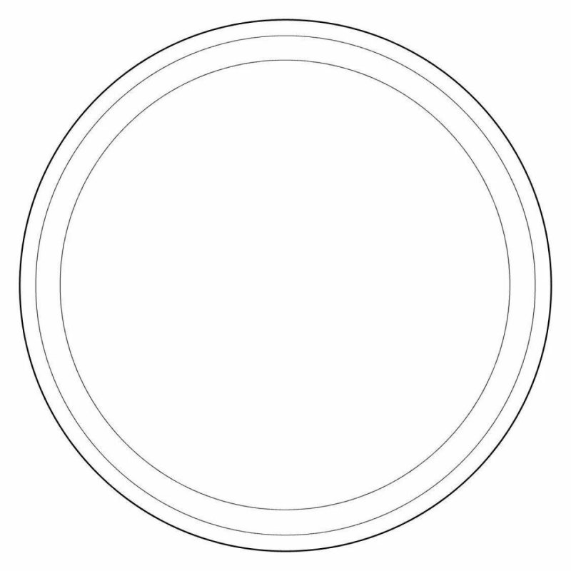 Тарелка раскраска для детей