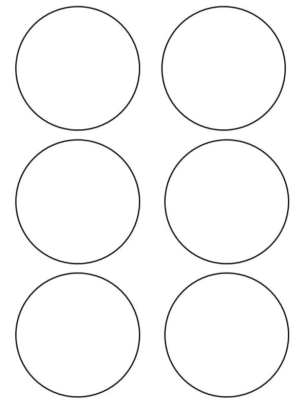 Трафарет кругов разного размера