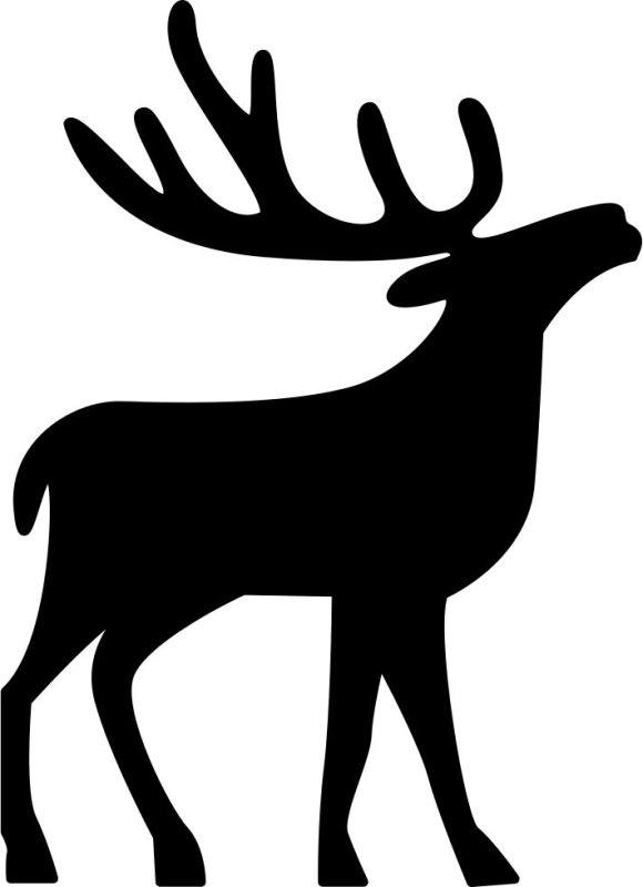 Силуэт оленя