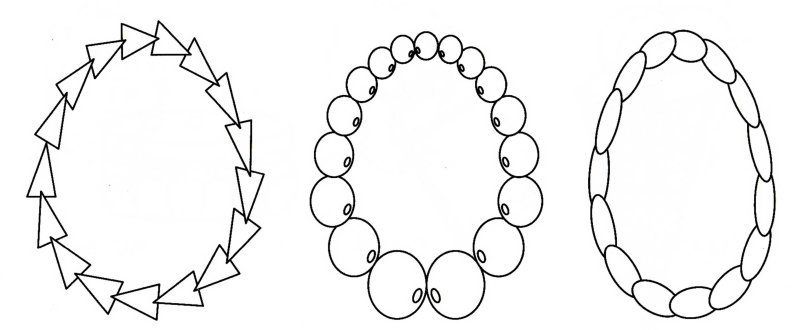 Бусы раскраска для детей