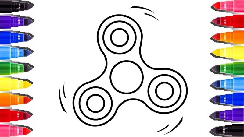 Спиннер трафарет