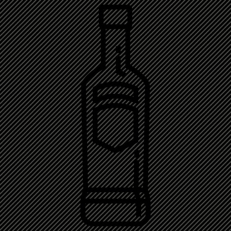 Бутылка водки силуэт
