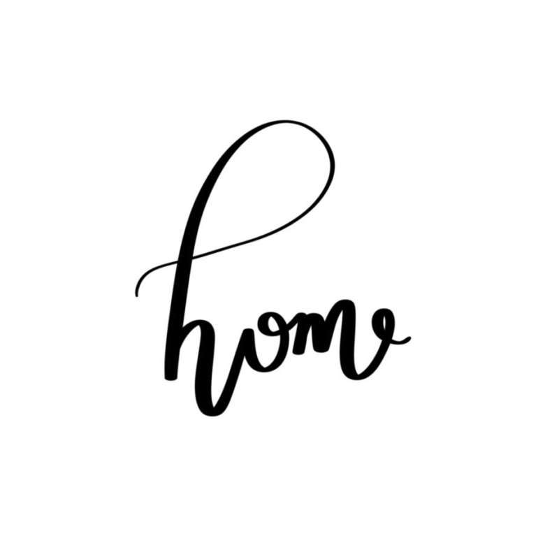 Home надпись красивая