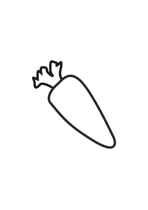 Морковь трафарет