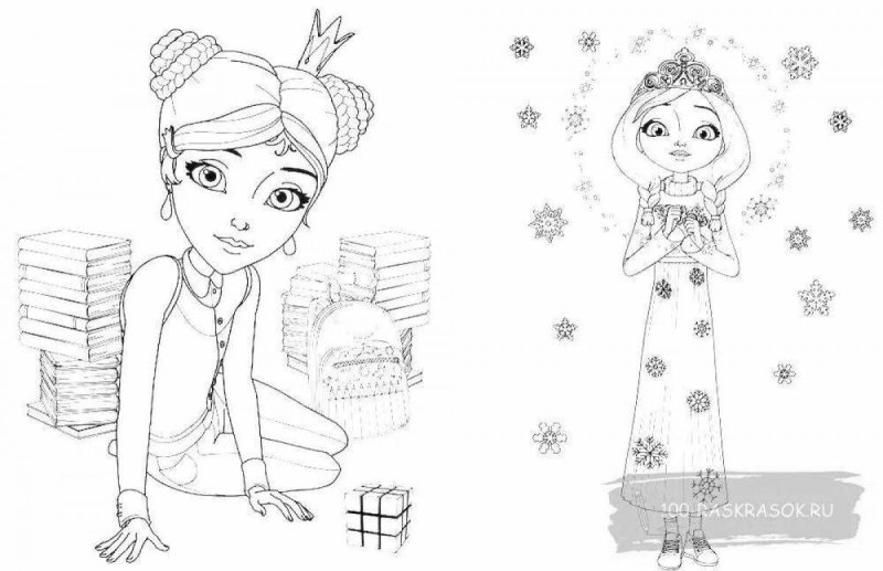 Мультфильм царевны Даша раскраска