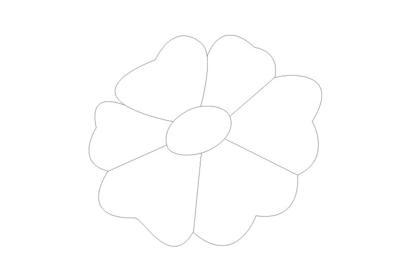 Цветы шаблон для аппликации