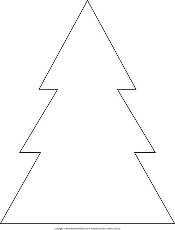 Елочка трафарет
