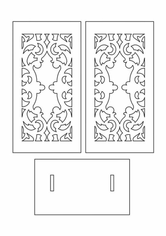 Трафарет шкатулки лобзиком