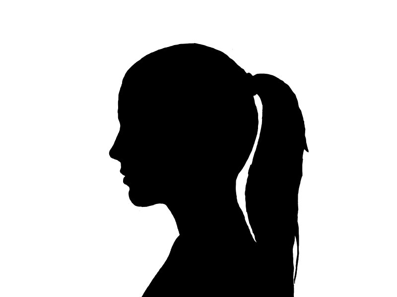Профиль женщины силуэт