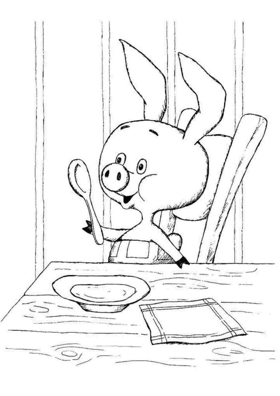 Раскраска Винни пух и Пятачок