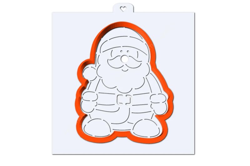 Трафареты для пряников дед Мороз