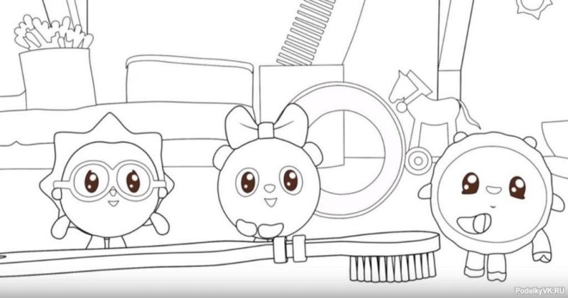 Раскраски для детей Малышарики