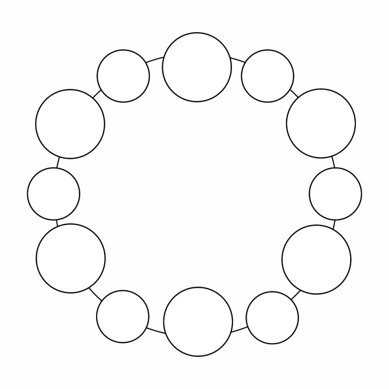 Трафарет круги