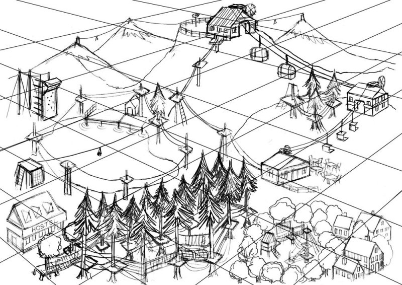 Инструмент Rectangular Grid Tool (прямоугольная сетка)