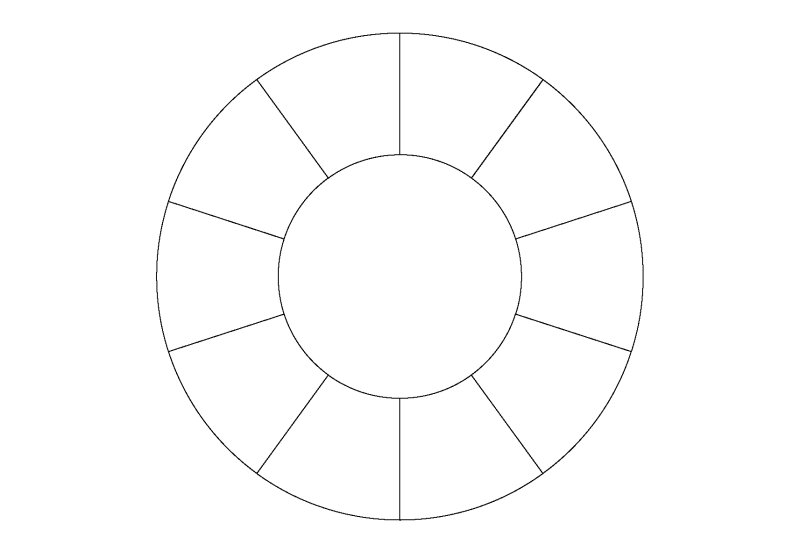 Круг раскраска для детей