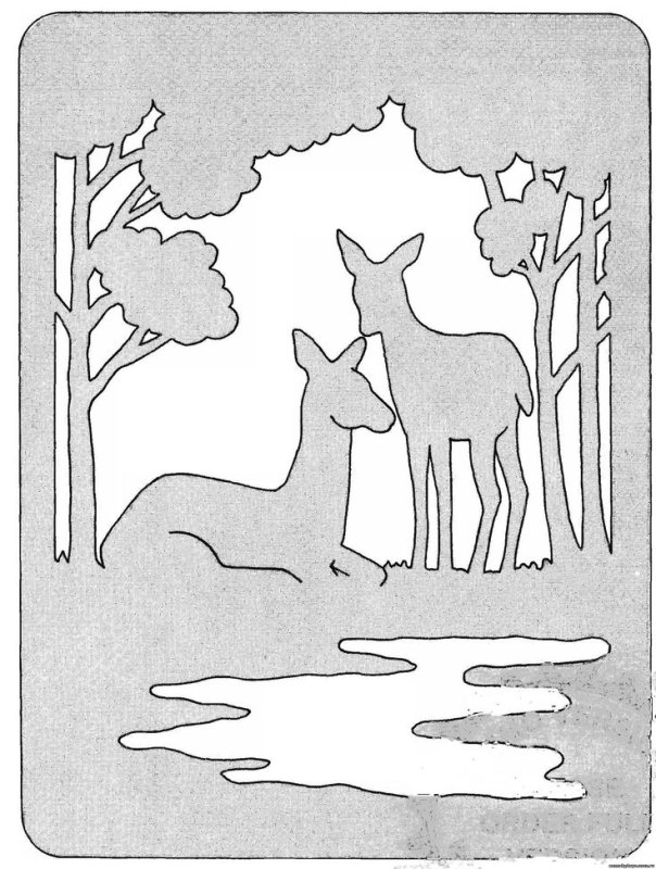 Трафареты природы для вырезания