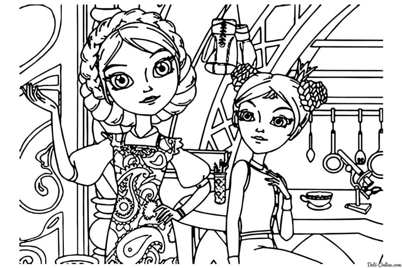 Раскраски для девочек 8 лет