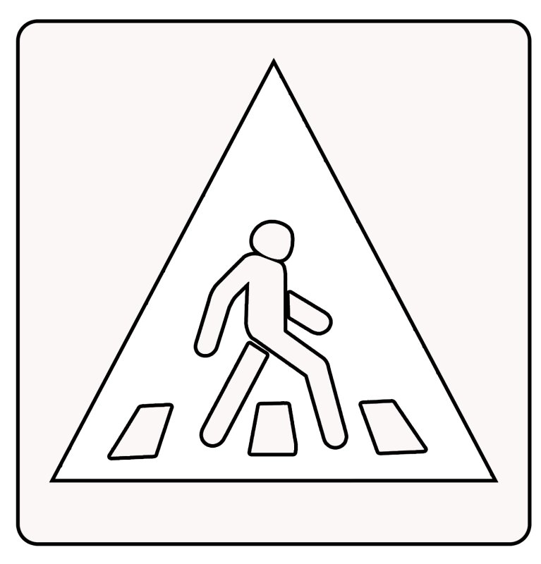 Раскраски дорожных знаков