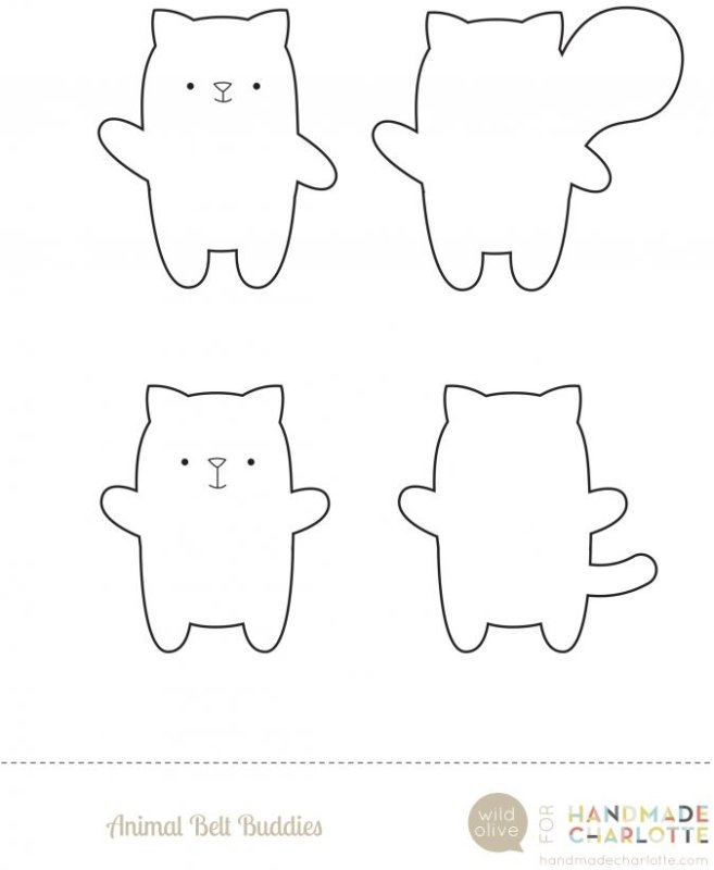 Игрушки из фетра выкройки