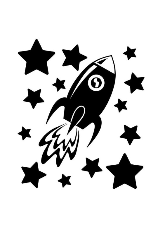 Космические трафареты для детей