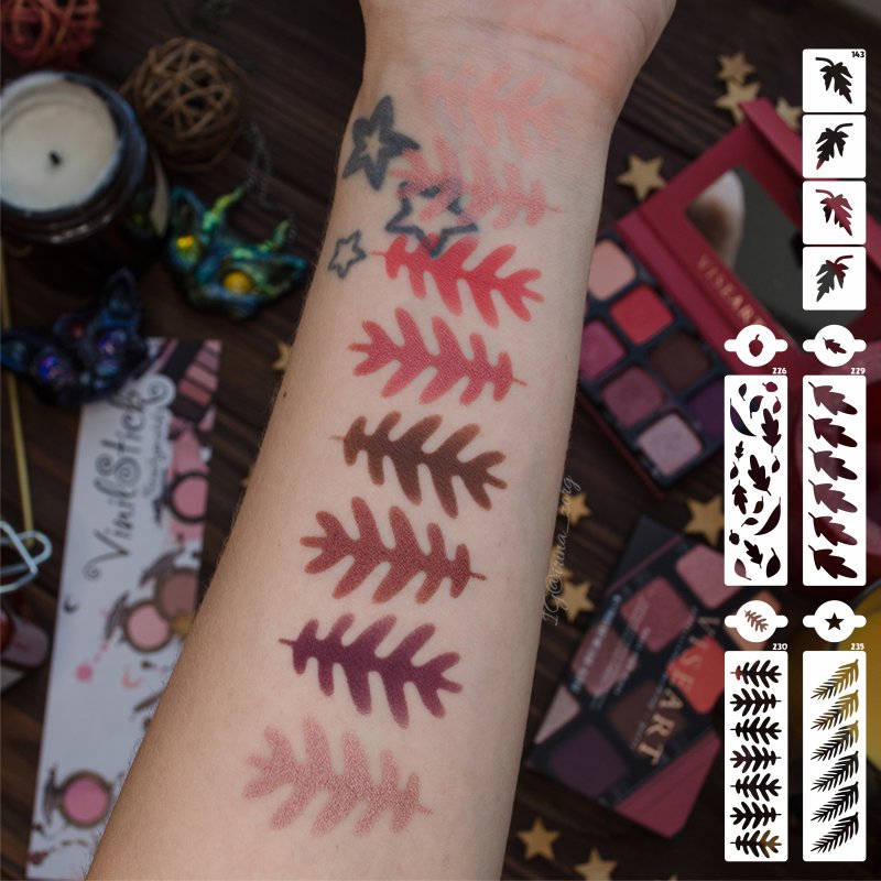 Трафарет для свотчей теней