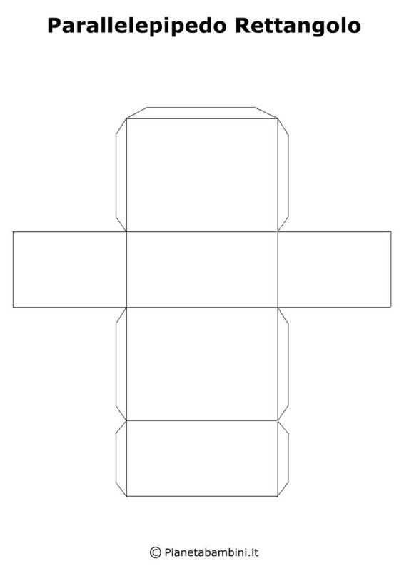 Прямоугольный параллелепипед схема для склеивания