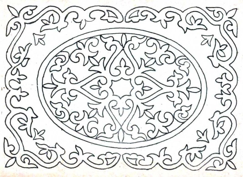 Орнамент для раскрашивания