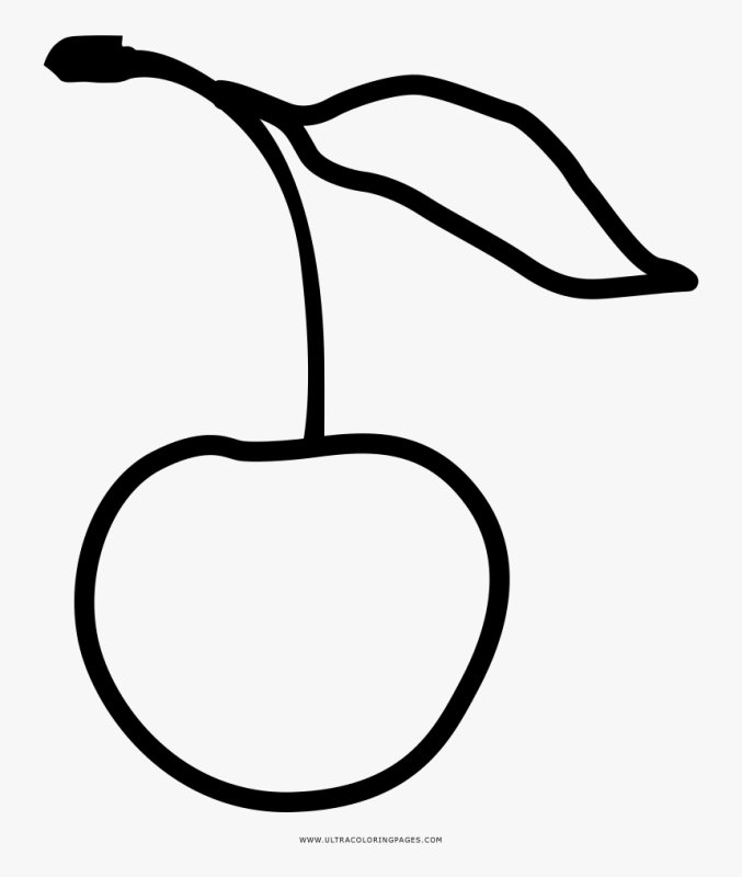 Вишня раскраска для детей