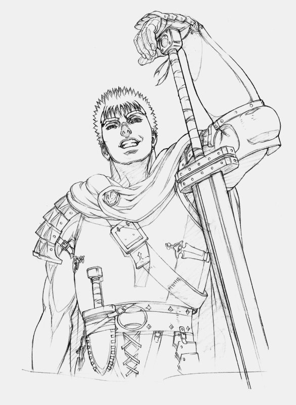 Гриффит Берсерк для срисовки