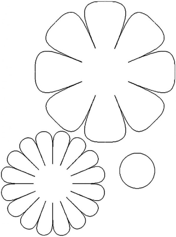 Цветок шаблон