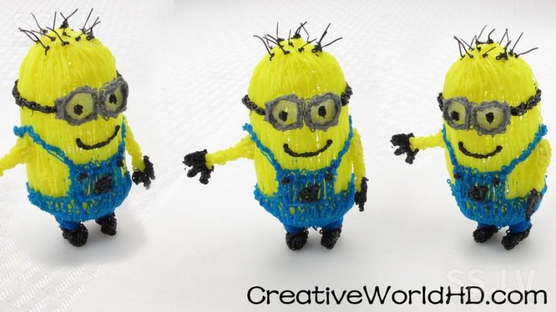 Миньоны из 3d ручки