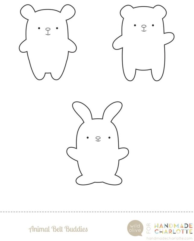 Игрушки из фетра выкройки