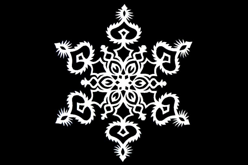 Снежинки на окна