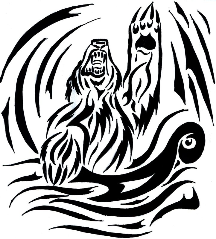 Символ Велеса медвежья лапа