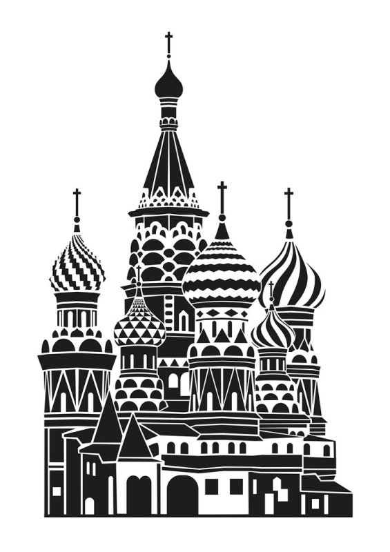 Собор Василия Блаженного вектор