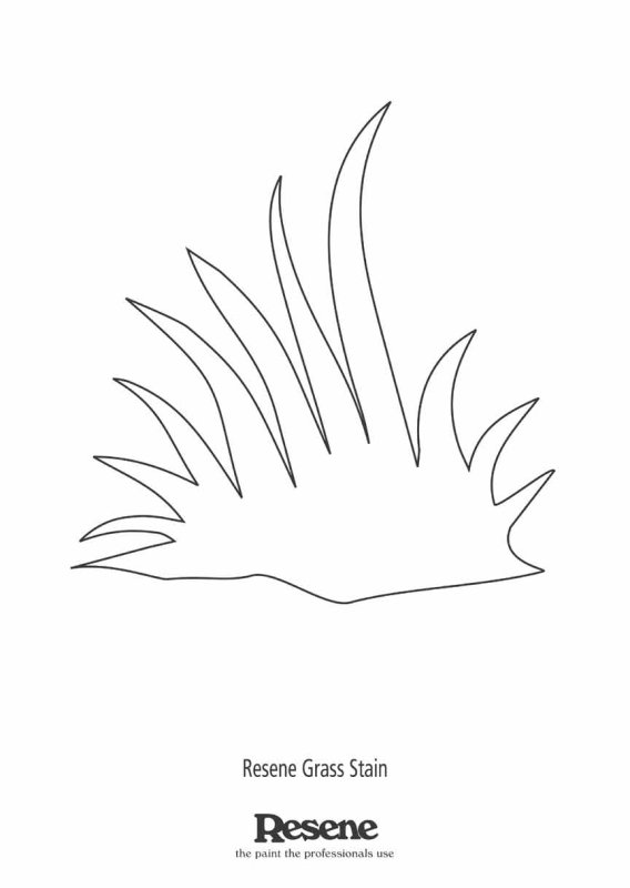 Травка раскраска для детей