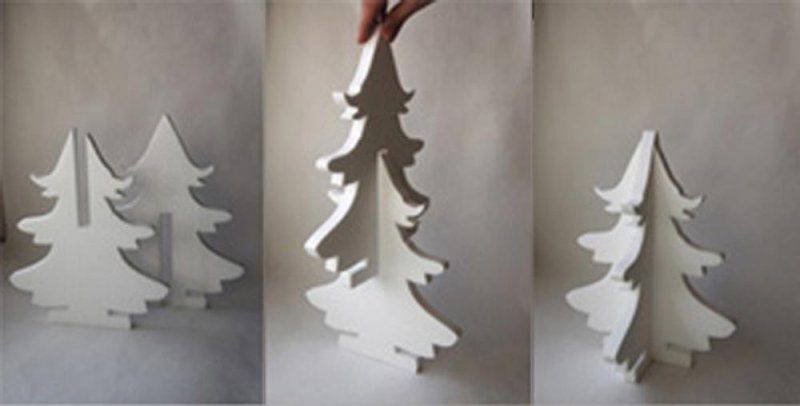 Новогодняя елка из потолочной плитки
